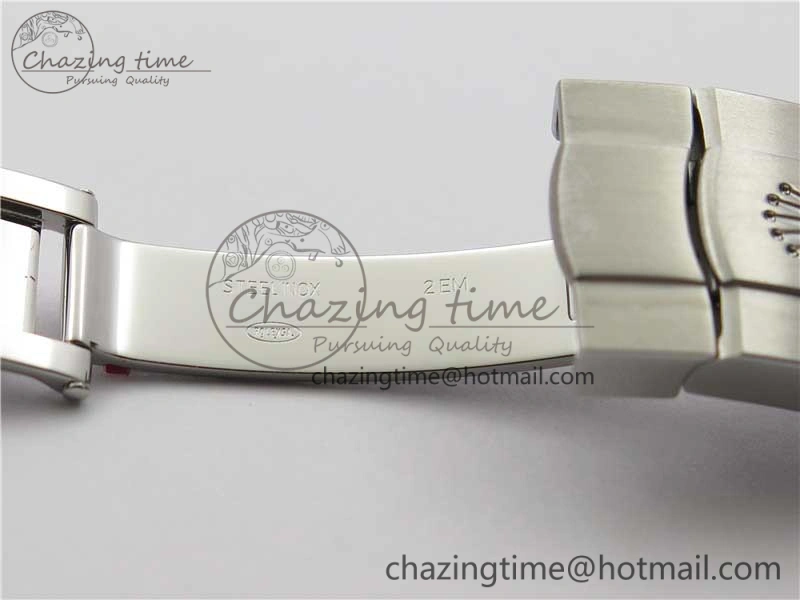 Oyster Perpetual 36 116000 KRF 1:1 Best Edition 904L Steel Black Dial Pink Lume on SS Bracelet A2824