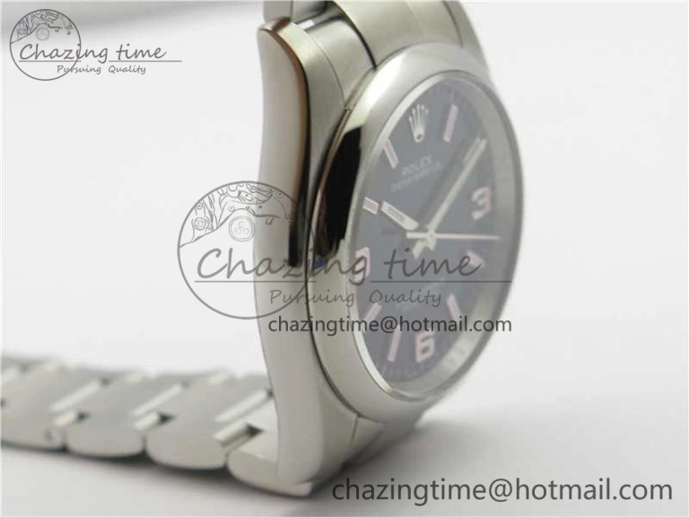 Oyster Perpetual 36 116000 KRF 1:1 Best Edition 904L Steel Black Dial Pink Lume on SS Bracelet A2824