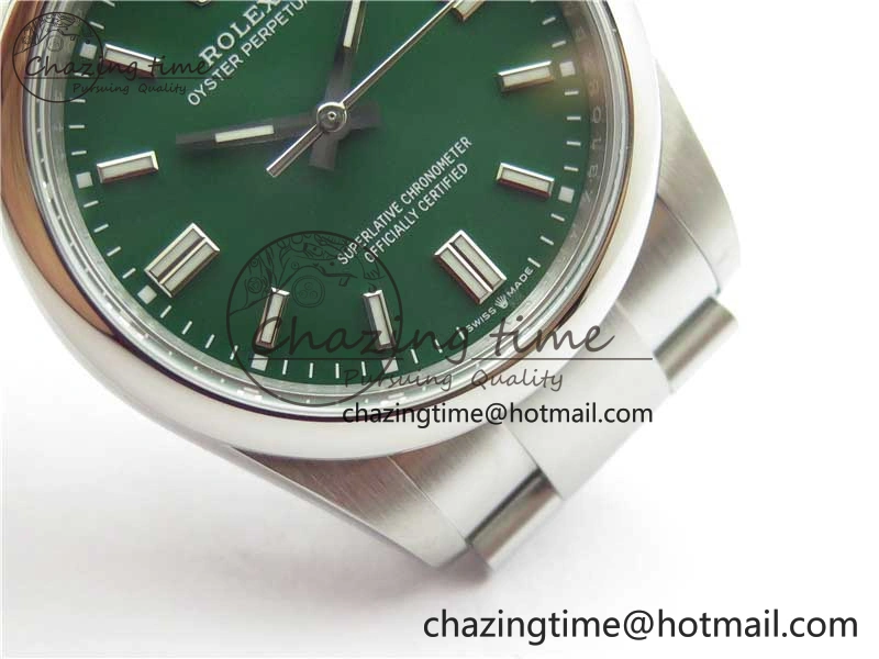 Oyster Perpetual 36mm 126000 BP Best Edition Green Dial on SS Bracelet