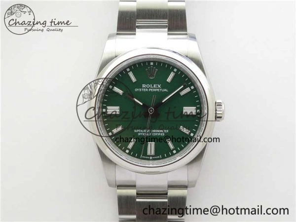 Oyster Perpetual 36mm 126000 BP Best Edition Green Dial on SS Bracelet