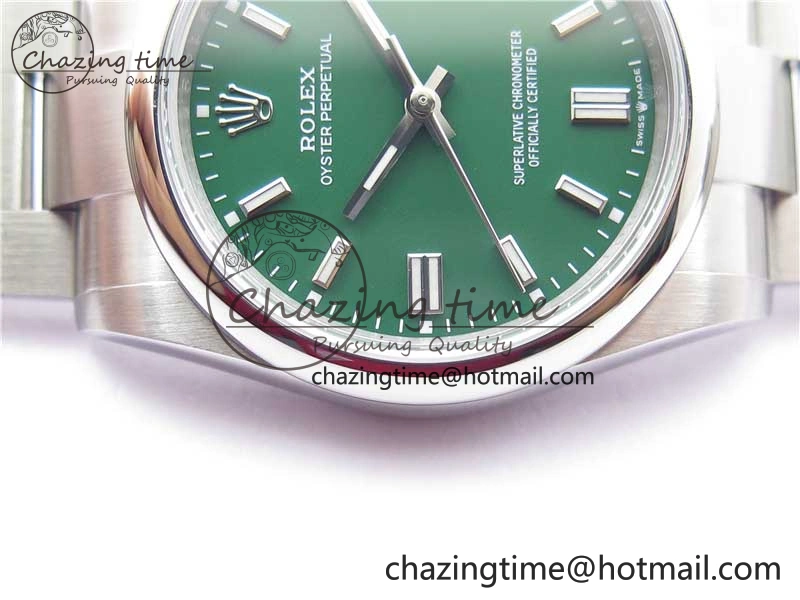 Oyster Perpetual 36mm 126000 BP Best Edition Green Dial on SS Bracelet