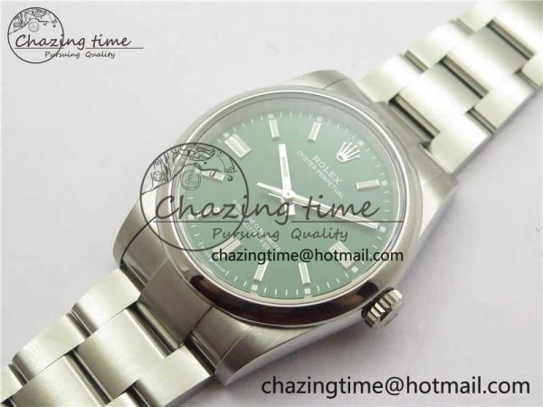 Oyster Perpetual 36mm 126000 BP Best Edition Green Dial on SS Bracelet