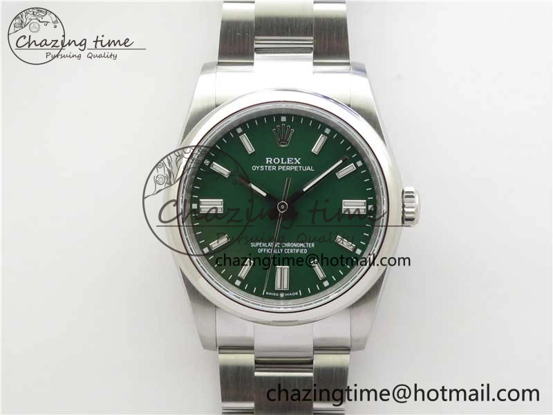 Oyster Perpetual 36mm 126000 BP Best Edition Green Dial on SS Bracelet