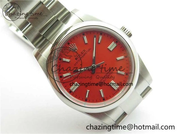 Oyster Perpetual 36mm 126000 BP Best Edition Red Dial on SS Bracelet