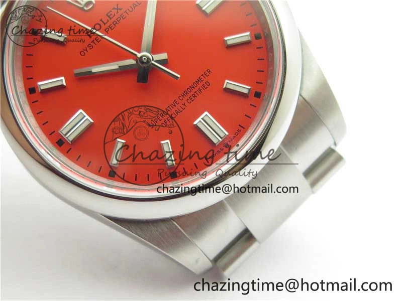 Oyster Perpetual 36mm 126000 BP Best Edition Red Dial on SS Bracelet