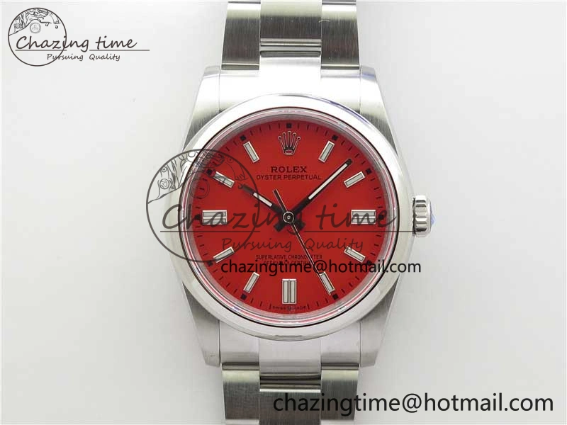 Oyster Perpetual 36mm 126000 BP Best Edition Red Dial on SS Bracelet