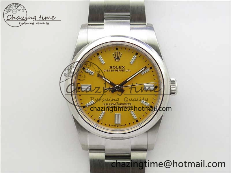 Oyster Perpetual 36mm 126000 BP Best Edition Yellow Dial on SS Bracelet
