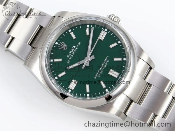 Oyster Perpetual 36mm 126000 Clean 1:1 Best Edition 904L Steel Green Dial on SS Bracelet VR3230