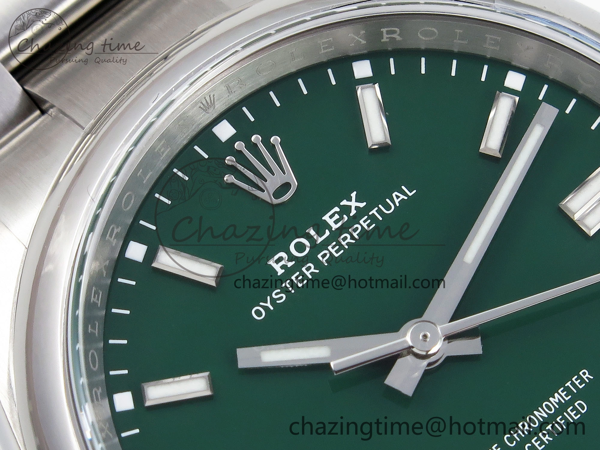 Oyster Perpetual 36mm 126000 Clean 1:1 Best Edition 904L Steel Green Dial on SS Bracelet VR3230