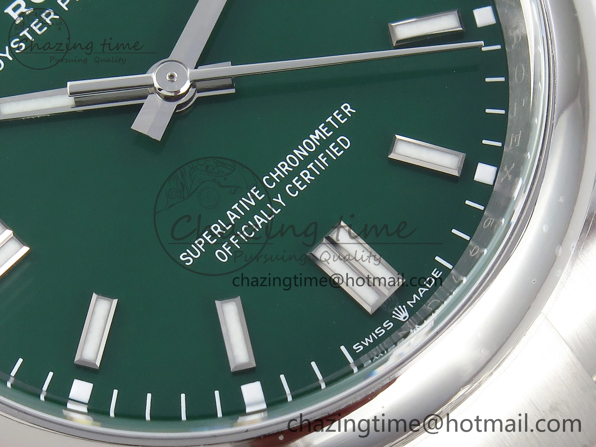 Oyster Perpetual 36mm 126000 Clean 1:1 Best Edition 904L Steel Green Dial on SS Bracelet VR3230