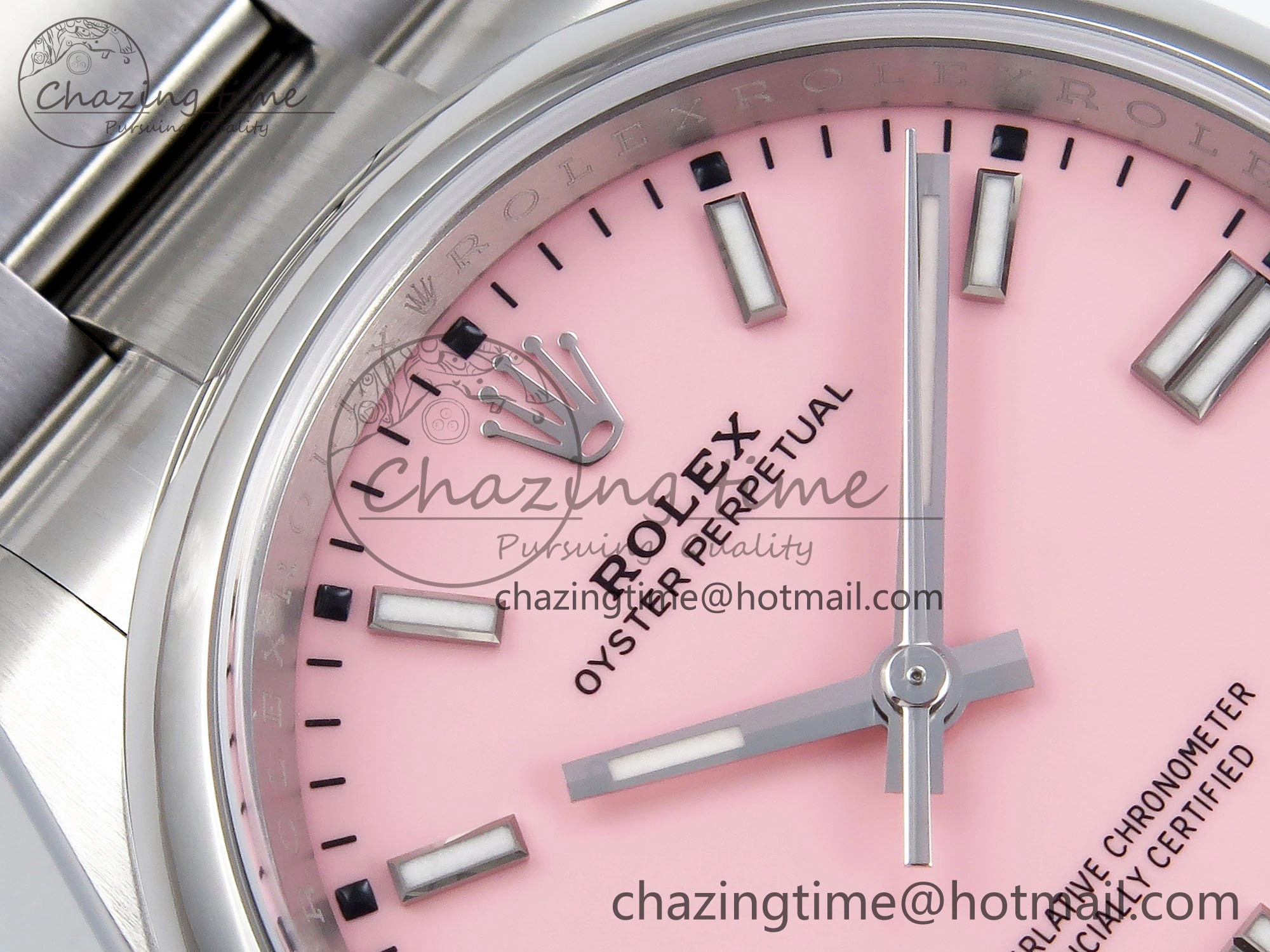 Oyster Perpetual 36mm 126000 Clean 1:1 Best Edition 904L Steel Pink Dial on SS Bracelet VR3230