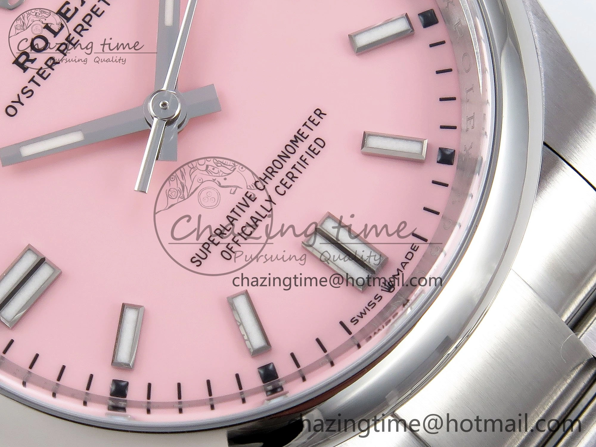 Oyster Perpetual 36mm 126000 Clean 1:1 Best Edition 904L Steel Pink Dial on SS Bracelet VR3230