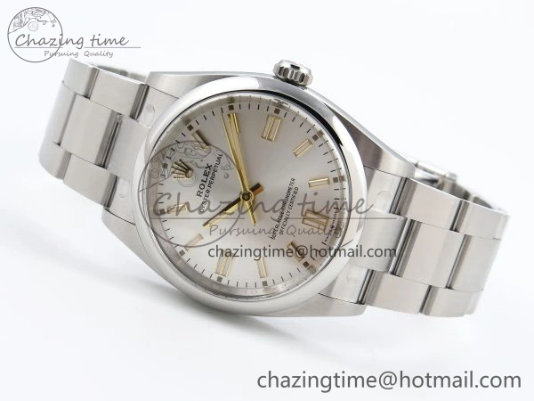 Oyster Perpetual 36mm 126000 Clean 1:1 Best Edition 904L Steel Silver Dial on SS Bracelet VR3230