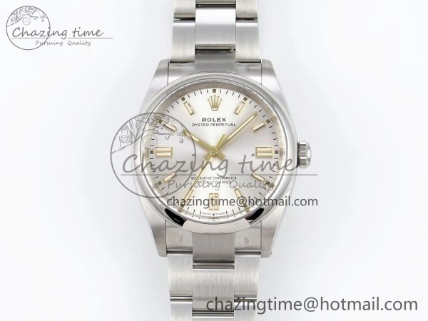 Oyster Perpetual 36mm 126000 Clean 1:1 Best Edition 904L Steel Silver Dial on SS Bracelet VR3230