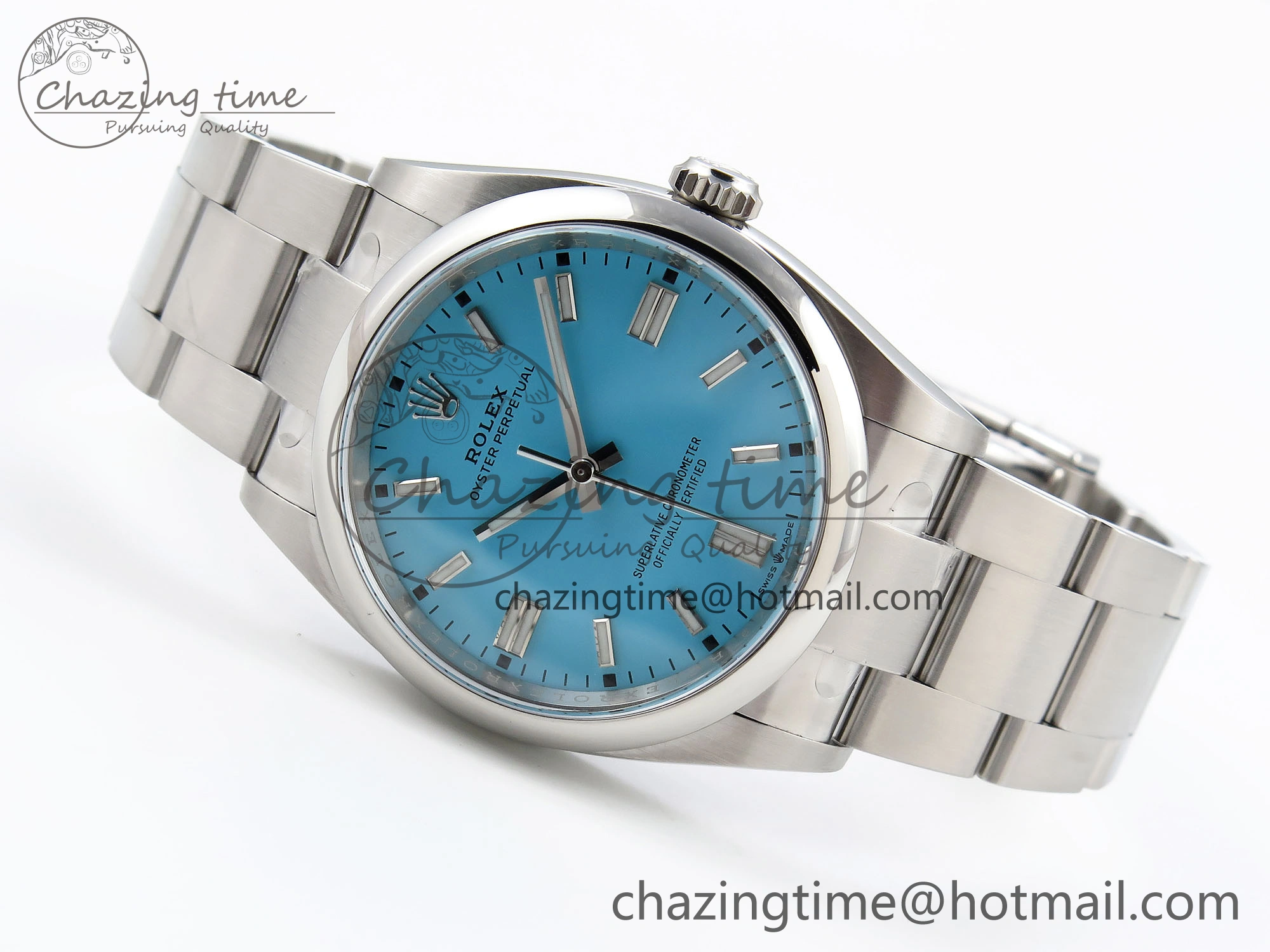 Oyster Perpetual 36mm 126000 Clean 1:1 Best Edition 904L Steel Tiffany Blue Dial on SS Bracelet VR3230