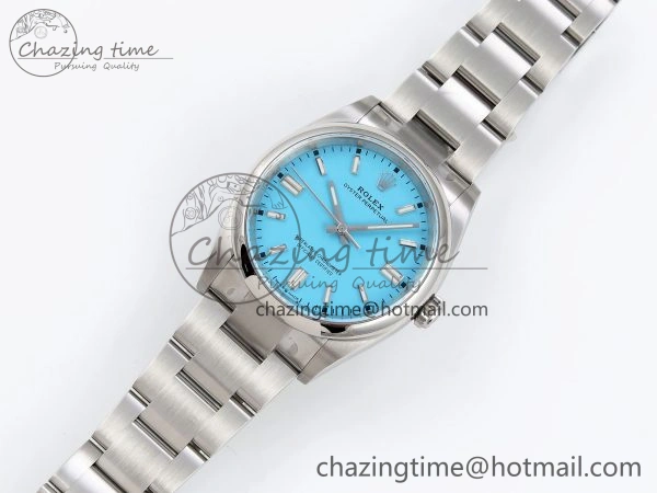 Oyster Perpetual 36mm 126000 Clean 1:1 Best Edition 904L Steel Tiffany Blue Dial on SS Bracelet VR3230