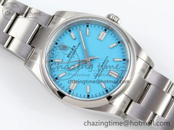 Oyster Perpetual 36mm 126000 Clean 1:1 Best Edition 904L Steel Tiffany Blue Dial on SS Bracelet VR3230