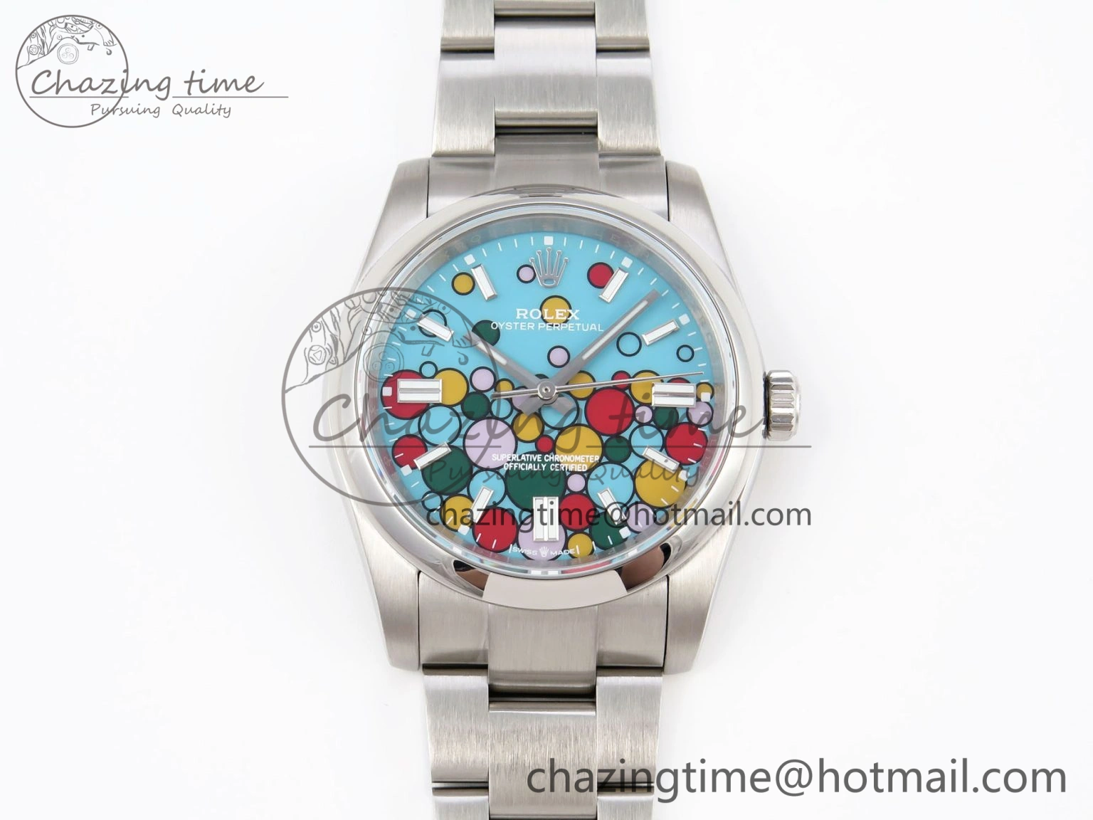 Oyster Perpetual 36mm 126000 KRF Best Edition 904L Steel Bubble Dial on SS Bracelet A2824