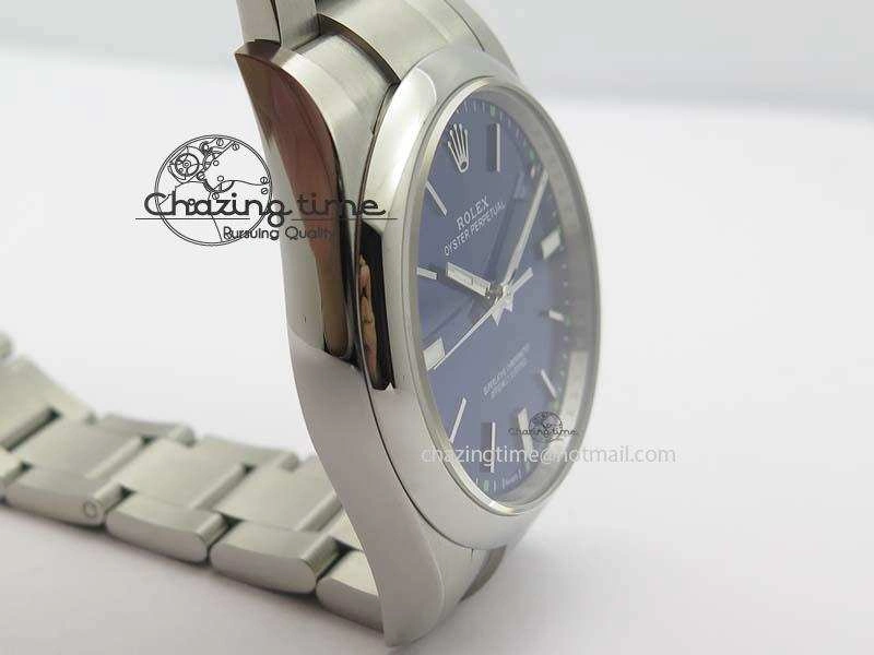 Oyster Perpetual 39mm 114300 1:1 Best Edition Blue Dial On SS Bracelet A2824