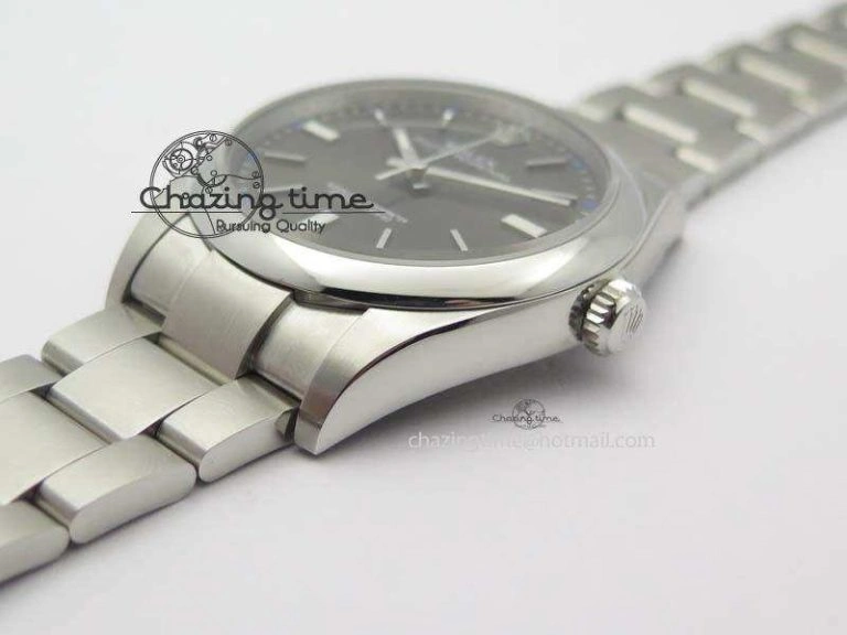 Oyster Perpetual 39mm 114300 1:1 Best Edition Gray Dial On SS Bracelet A2824