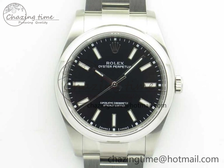 Oyster Perpetual 39mm 114300 ARF 1:1 Best Edition 904L SS Case and Bracelet Black Dial SH3132