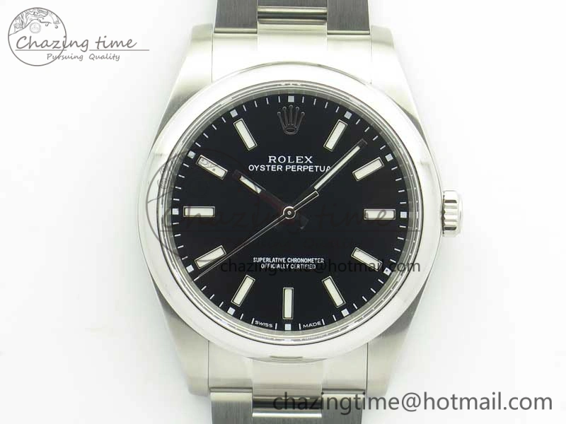 Oyster Perpetual 39mm 114300 ARF 1:1 Best Edition 904L SS Case and Bracelet Black Dial SH3132