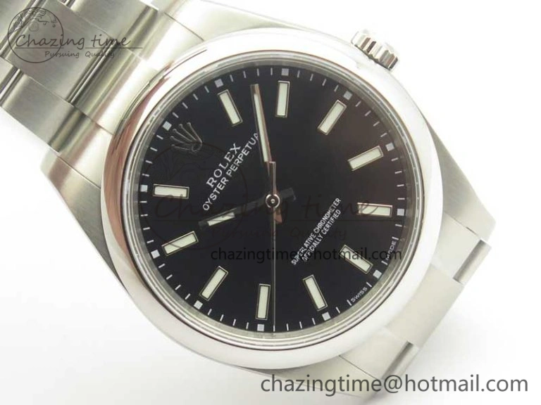 Oyster Perpetual 39mm 114300 ARF 1:1 Best Edition 904L SS Case and Bracelet Black Dial SH3132