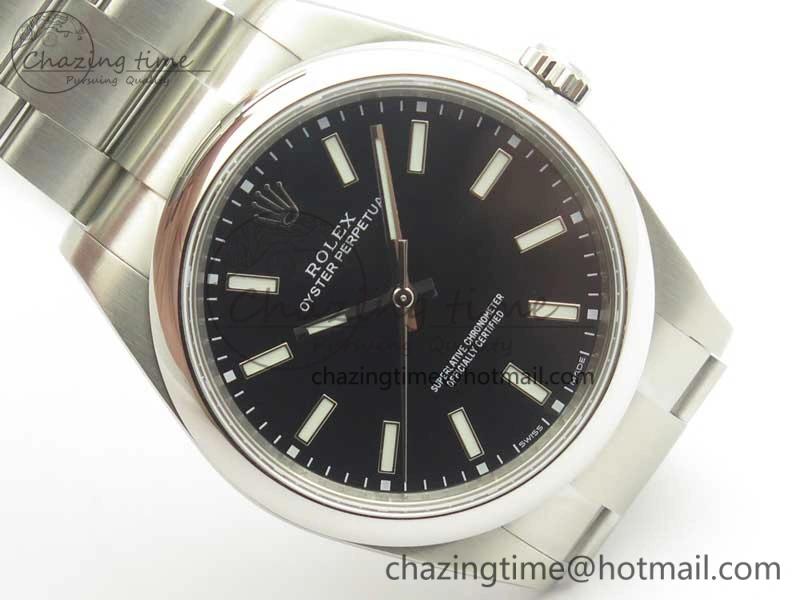 Oyster Perpetual 39mm 114300 ARF 1:1 Best Edition 904L SS Case and Bracelet Black Dial SH3132
