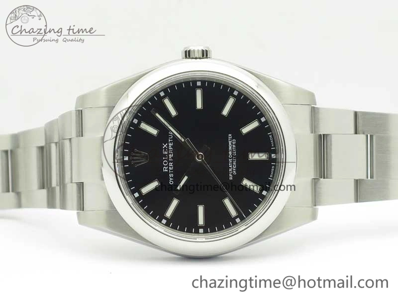 Oyster Perpetual 39mm 114300 ARF 1:1 Best Edition 904L SS Case and Bracelet Black Dial SH3132