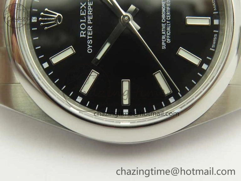 Oyster Perpetual 39mm 114300 ARF 1:1 Best Edition 904L SS Case and Bracelet Black Dial SH3132