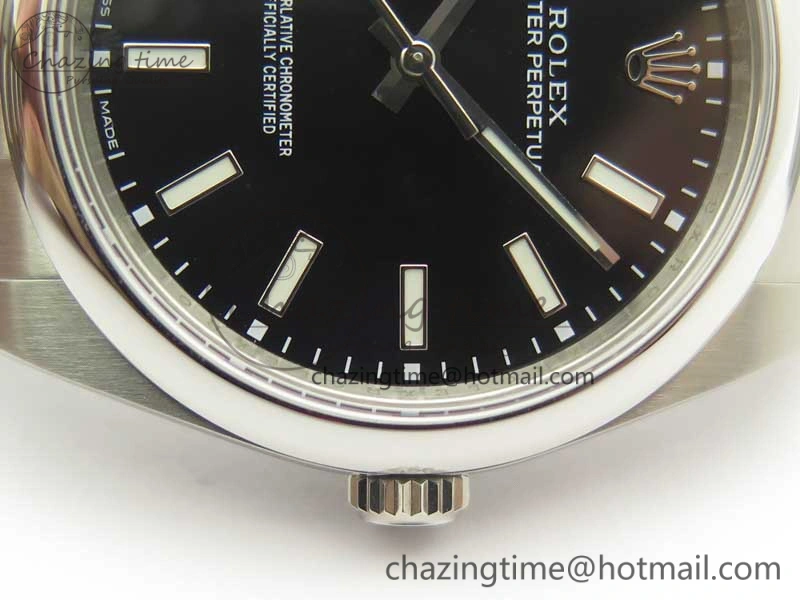Oyster Perpetual 39mm 114300 ARF 1:1 Best Edition 904L SS Case and Bracelet Black Dial SH3132