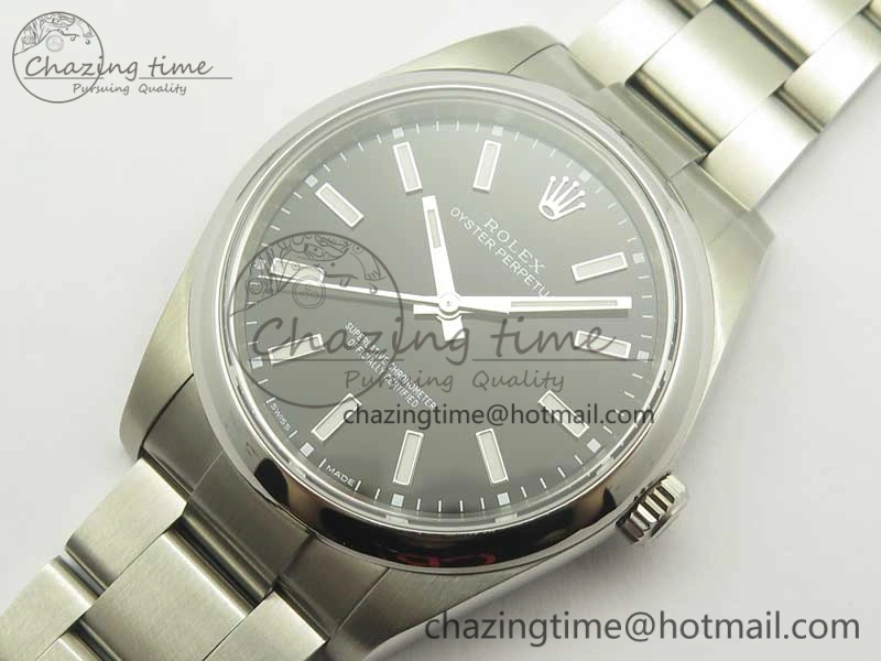 Oyster Perpetual 39mm 114300 ARF 1:1 Best Edition 904L SS Case and Bracelet Black Dial SH3132