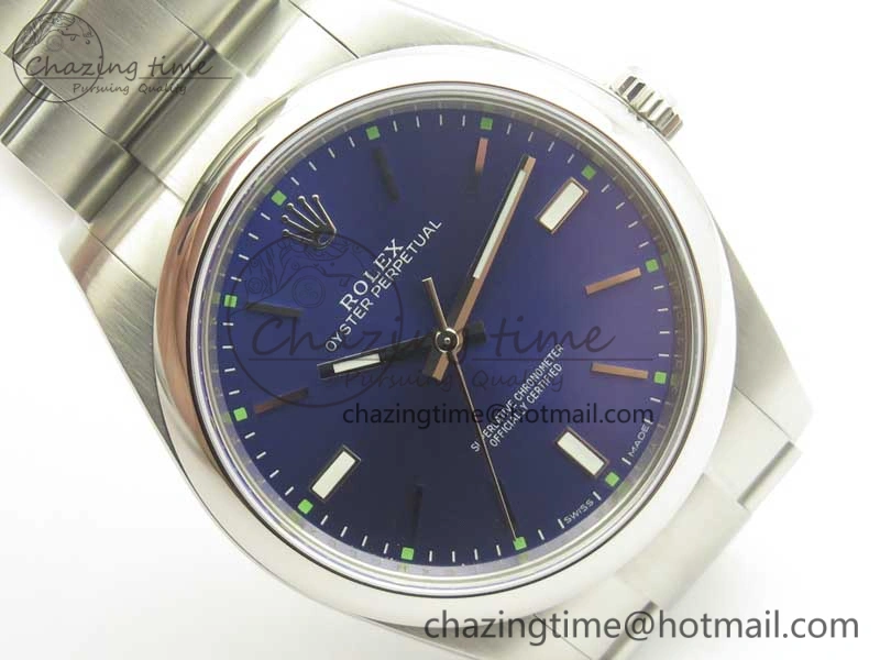 Oyster Perpetual 39mm 114300 ARF 1:1 Best Edition 904L SS Case and Bracelet Blue Dial SH3132