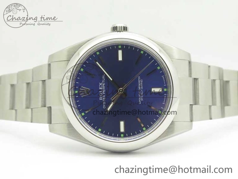 Oyster Perpetual 39mm 114300 ARF 1:1 Best Edition 904L SS Case and Bracelet Blue Dial SH3132