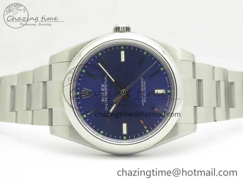 Oyster Perpetual 39mm 114300 ARF 1:1 Best Edition 904L SS Case and Bracelet Blue Dial SH3132
