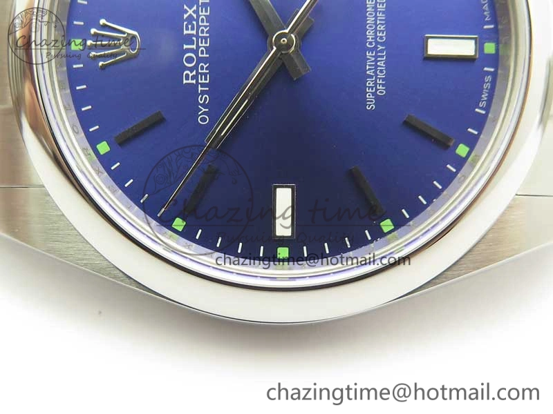 Oyster Perpetual 39mm 114300 ARF 1:1 Best Edition 904L SS Case and Bracelet Blue Dial SH3132