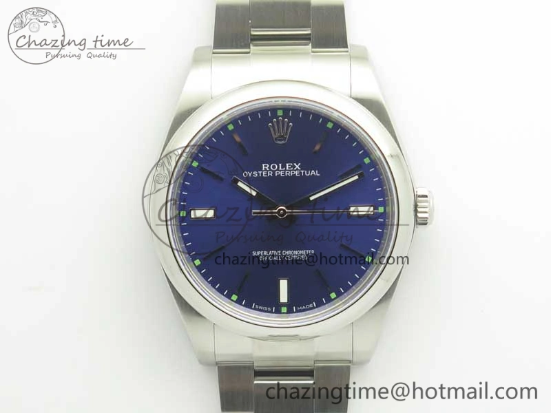 Oyster Perpetual 39mm 114300 ARF 1:1 Best Edition 904L SS Case and Bracelet Blue Dial SH3132