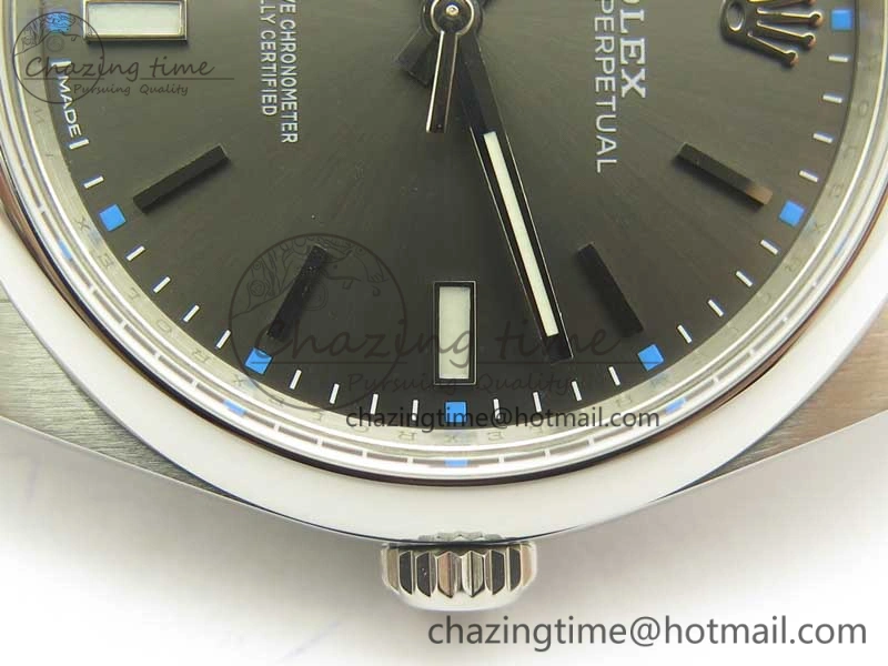 Oyster Perpetual 39mm 114300 ARF 1:1 Best Edition 904L SS Case and Bracelet Gray Rhodium Dial SH3132