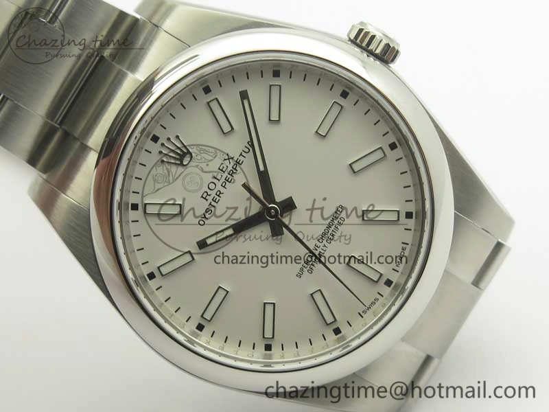 Oyster Perpetual 39mm 114300 ARF 1:1 Best Edition 904L SS Case and Bracelet White Dial SH3132