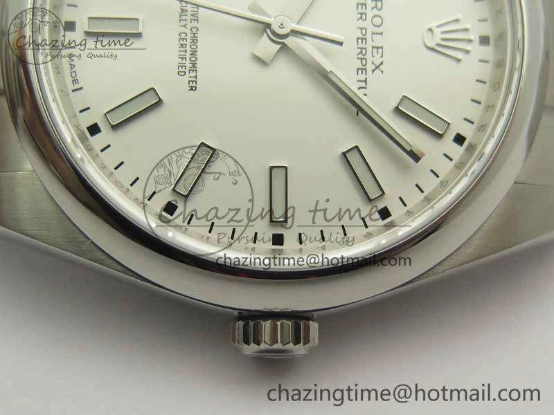 Oyster Perpetual 39mm 114300 ARF 1:1 Best Edition 904L SS Case and Bracelet White Dial SH3132