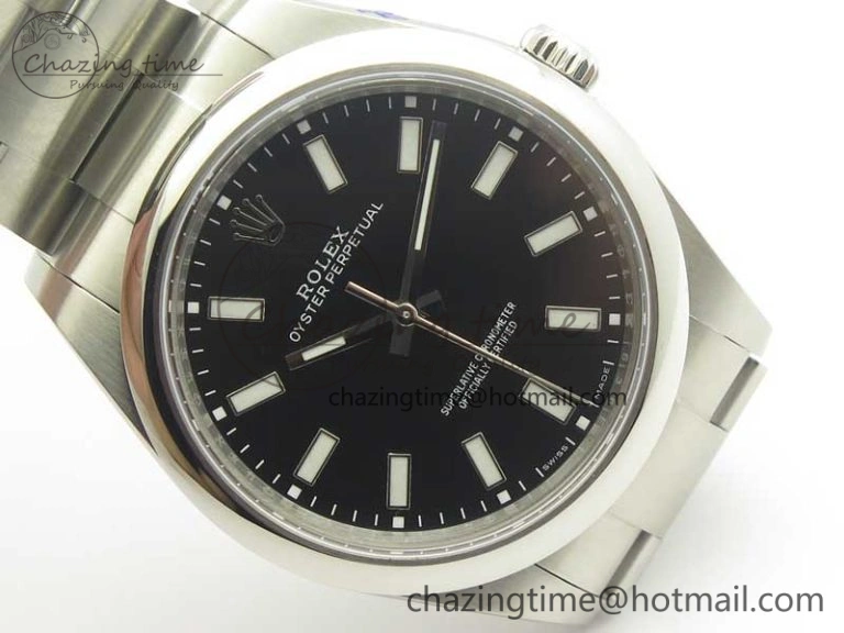 Oyster Perpetual 39mm 114300 BP Maker 1:1 Best Edition Black Dial on SS Bracelet SA3132