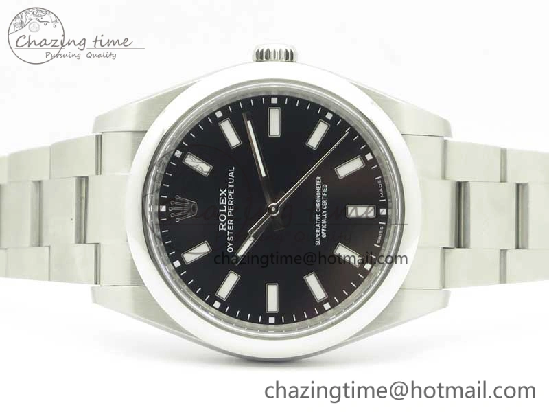 Oyster Perpetual 39mm 114300 BP Maker 1:1 Best Edition Black Dial on SS Bracelet SA3132