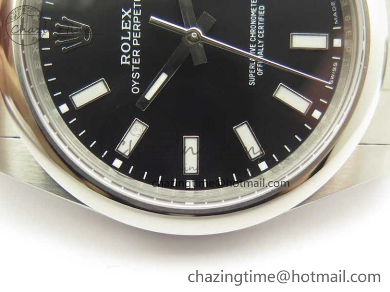 Oyster Perpetual 39mm 114300 BP Maker 1:1 Best Edition Black Dial on SS Bracelet SA3132