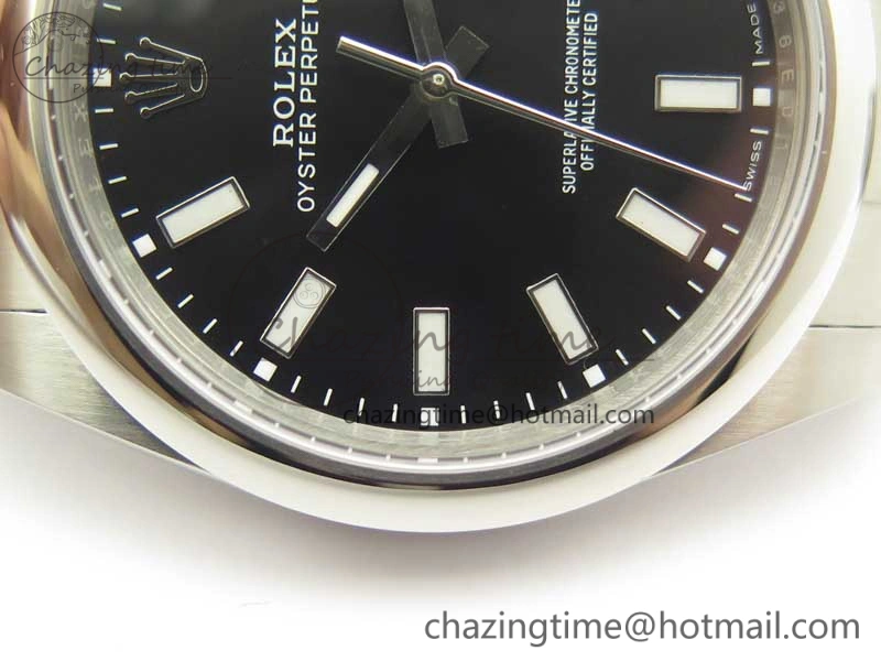 Oyster Perpetual 39mm 114300 BP Maker 1:1 Best Edition Black Dial on SS Bracelet SA3132