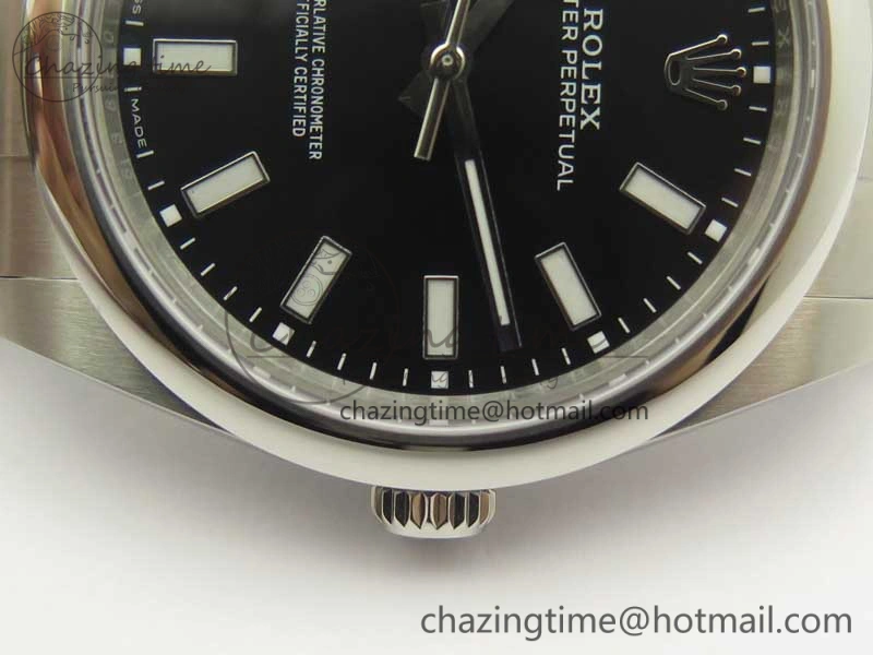 Oyster Perpetual 39mm 114300 BP Maker 1:1 Best Edition Black Dial on SS Bracelet SA3132