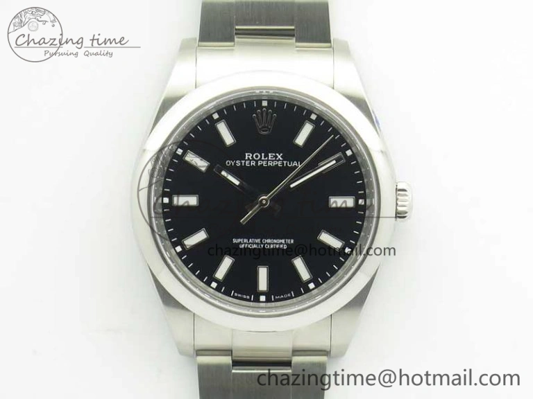 Oyster Perpetual 39mm 114300 BP Maker 1:1 Best Edition Black Dial on SS Bracelet SA3132