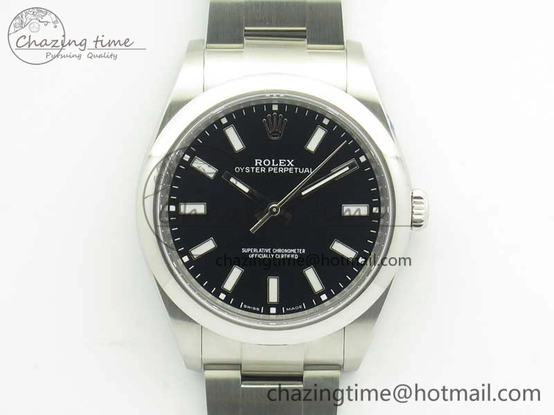 Oyster Perpetual 39mm 114300 BP Maker 1:1 Best Edition Black Dial on SS Bracelet SA3132