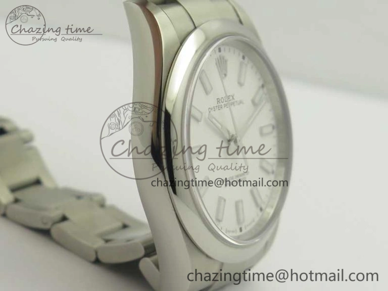 Oyster Perpetual 39mm 114300 BP Maker 1:1 Best Edition White Dial on SS Bracelet SA3132