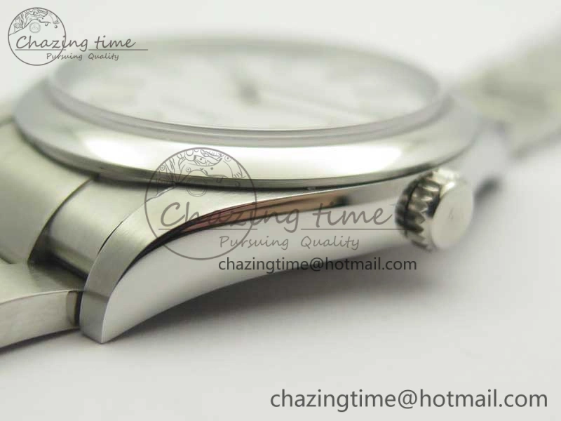 Oyster Perpetual 39mm 114300 BP Maker 1:1 Best Edition White Dial on SS Bracelet SA3132
