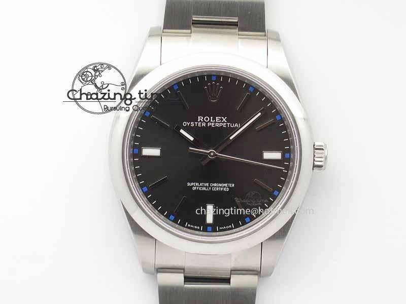 Oyster Perpetual 39mm 114300 BP Maker Best Edition Gray Dial On SS Bracelet A2824